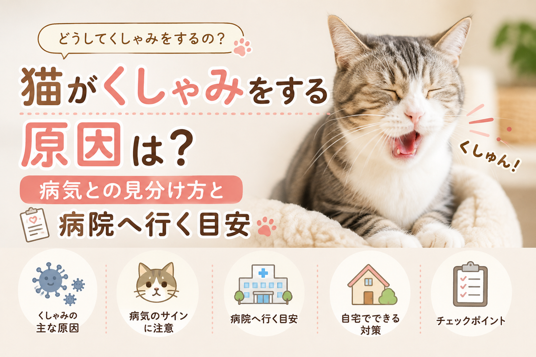 猫がくしゃみをする原因は？病気との見分け方と病院へ行く目安